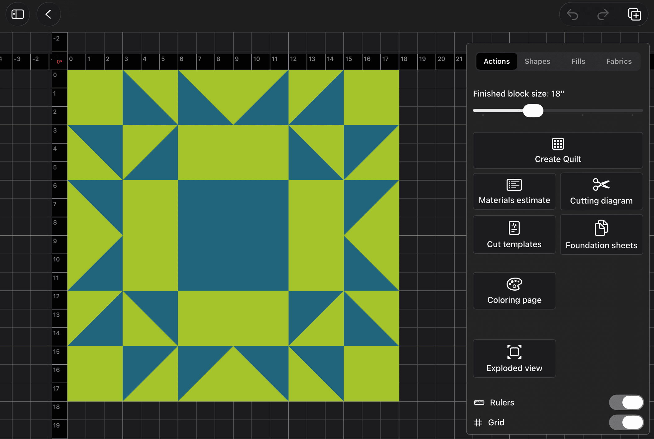 Actions panel in Block Editor
